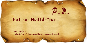 Peller Madléna névjegykártya